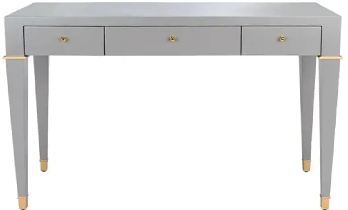 Halina Modern Desk - Grey - Gray