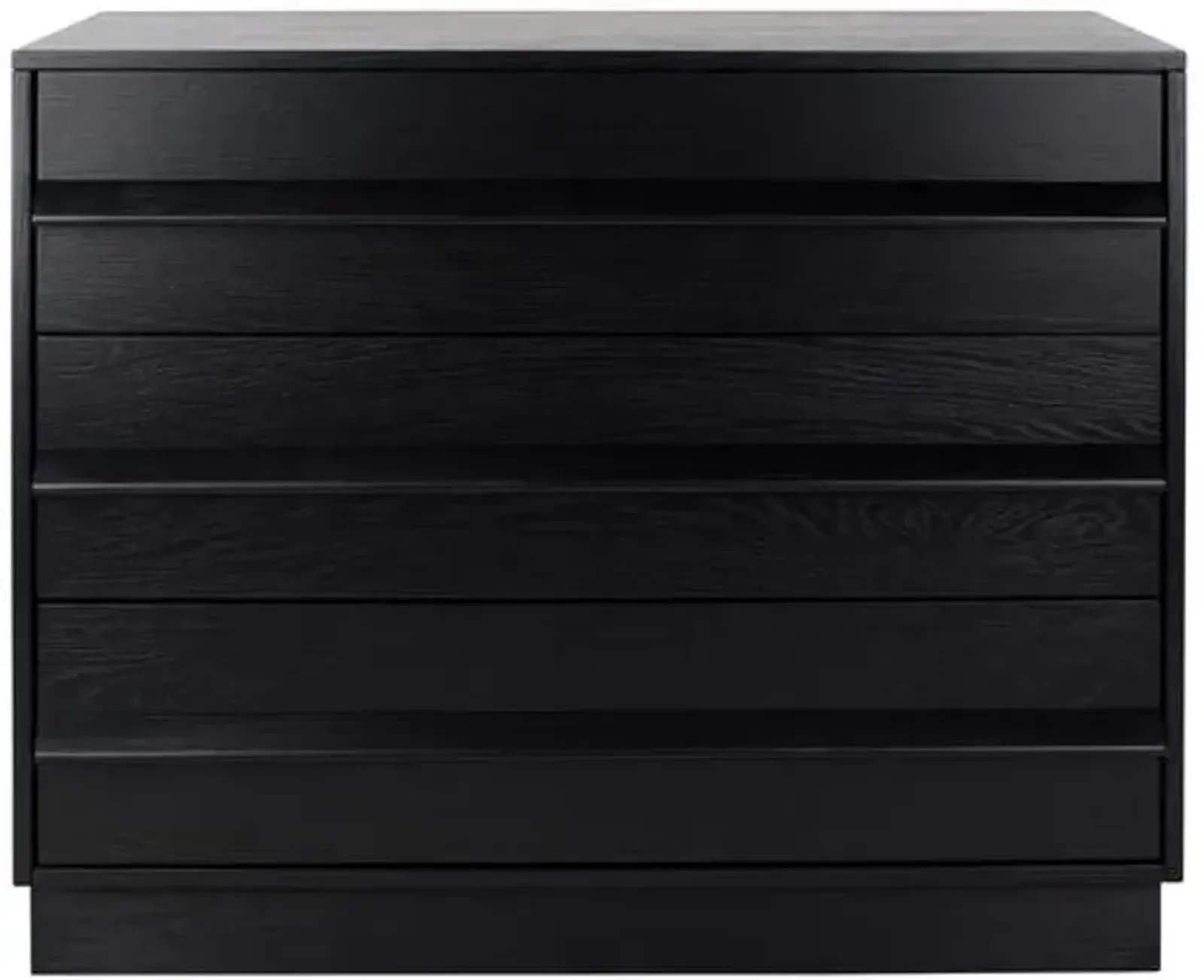 Kaiah 3-Drawer Wood Chest - Black