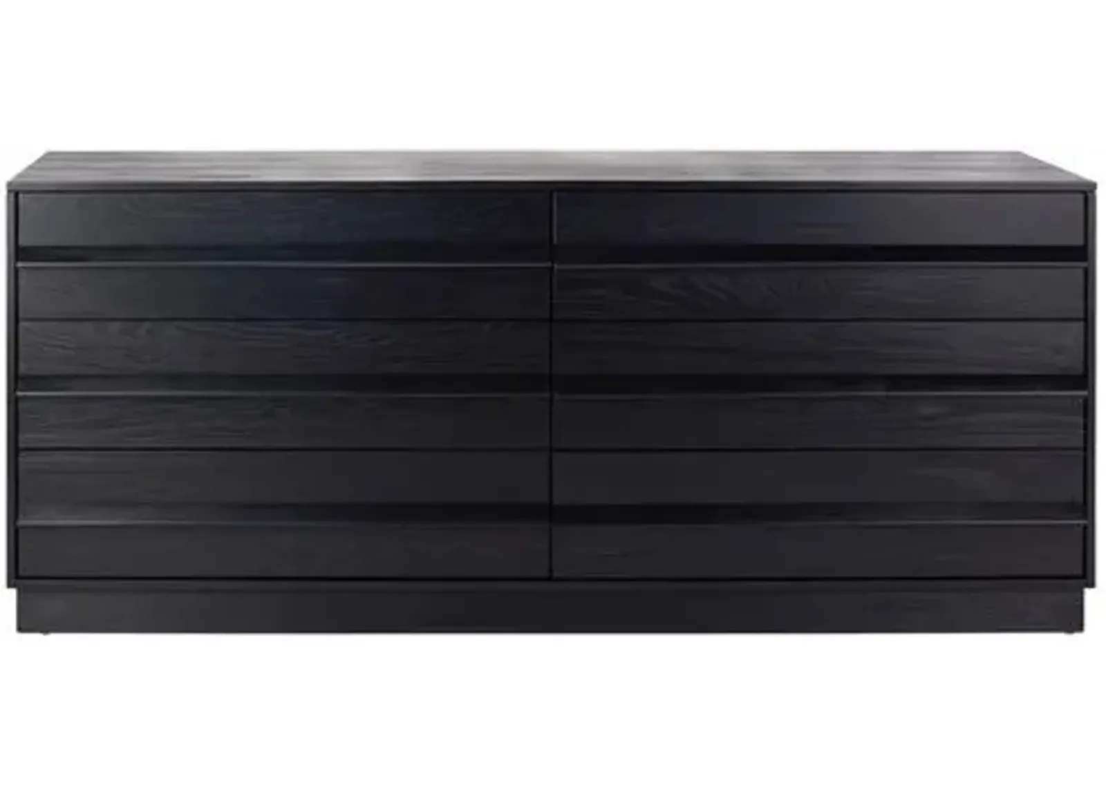 Kaiah 6 Drawer Wood Dresser - Black