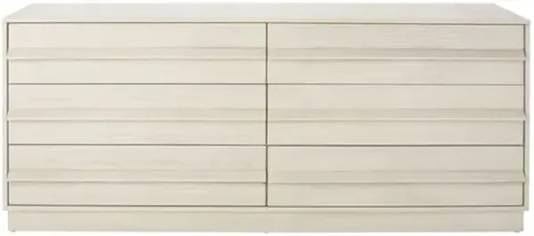 Kaiah 6-Drawer Wood Dresser - White