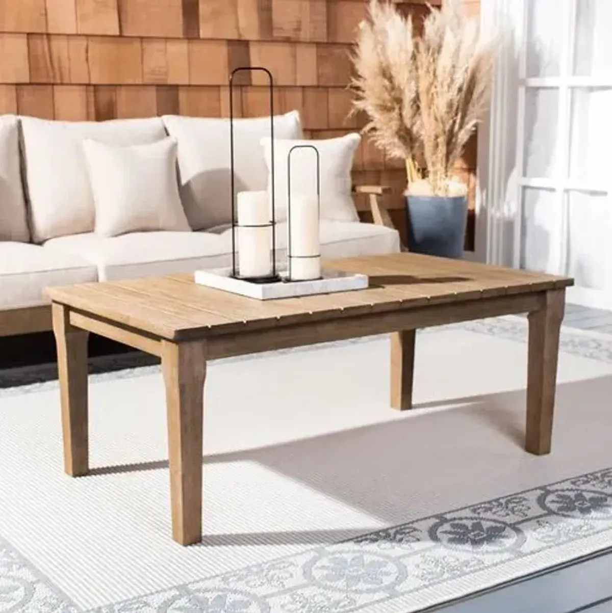 Kairo Patio Coffee Table - Brown