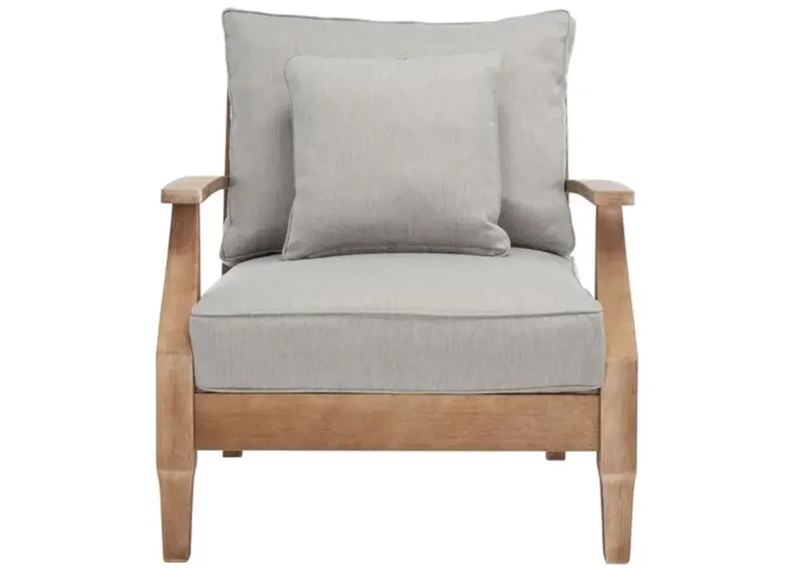 Kairo Wood Patio Armchair - Gray