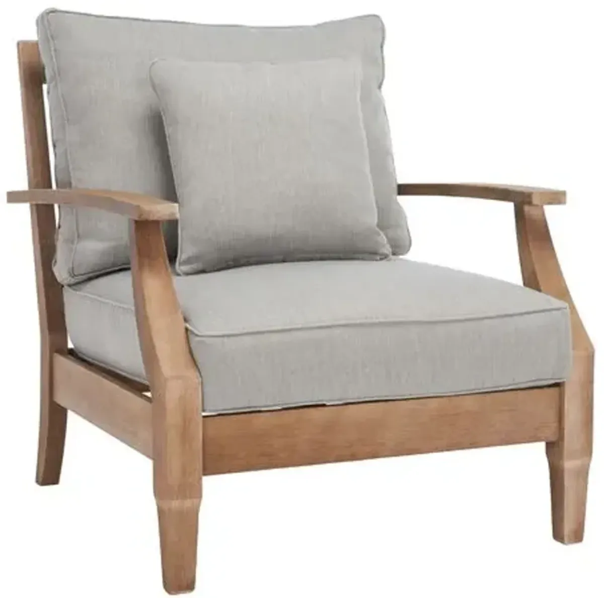 Kairo Wood Patio Armchair - Gray