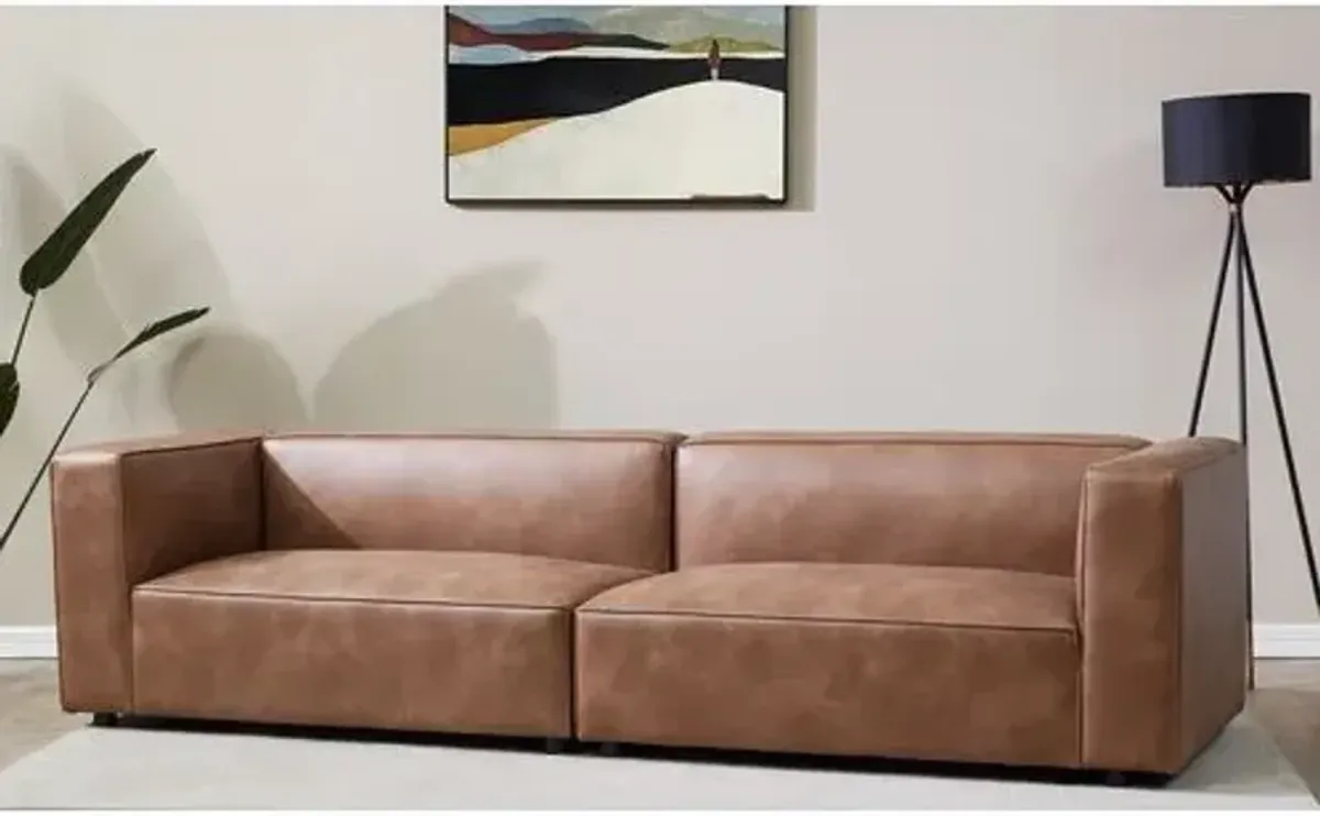 Nixie Modern Sofa - Brown