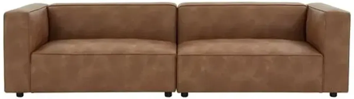 Nixie Modern Sofa - Brown