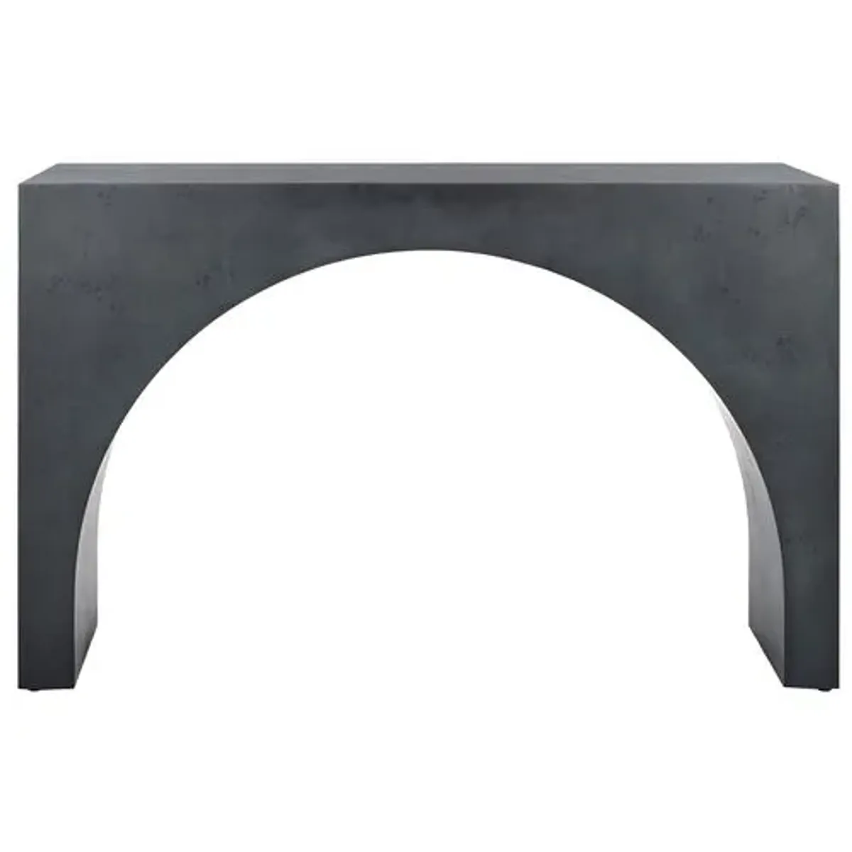 Quinlee Burled Mappa Console - Gray