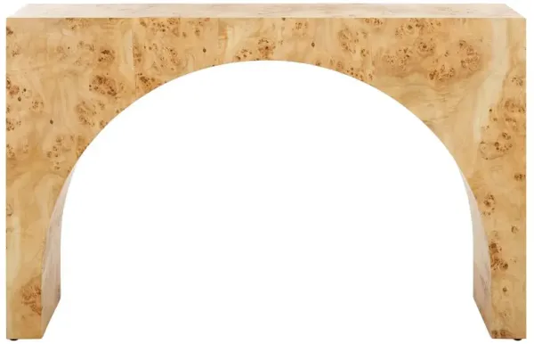 Quinlee Burled Mappa Console