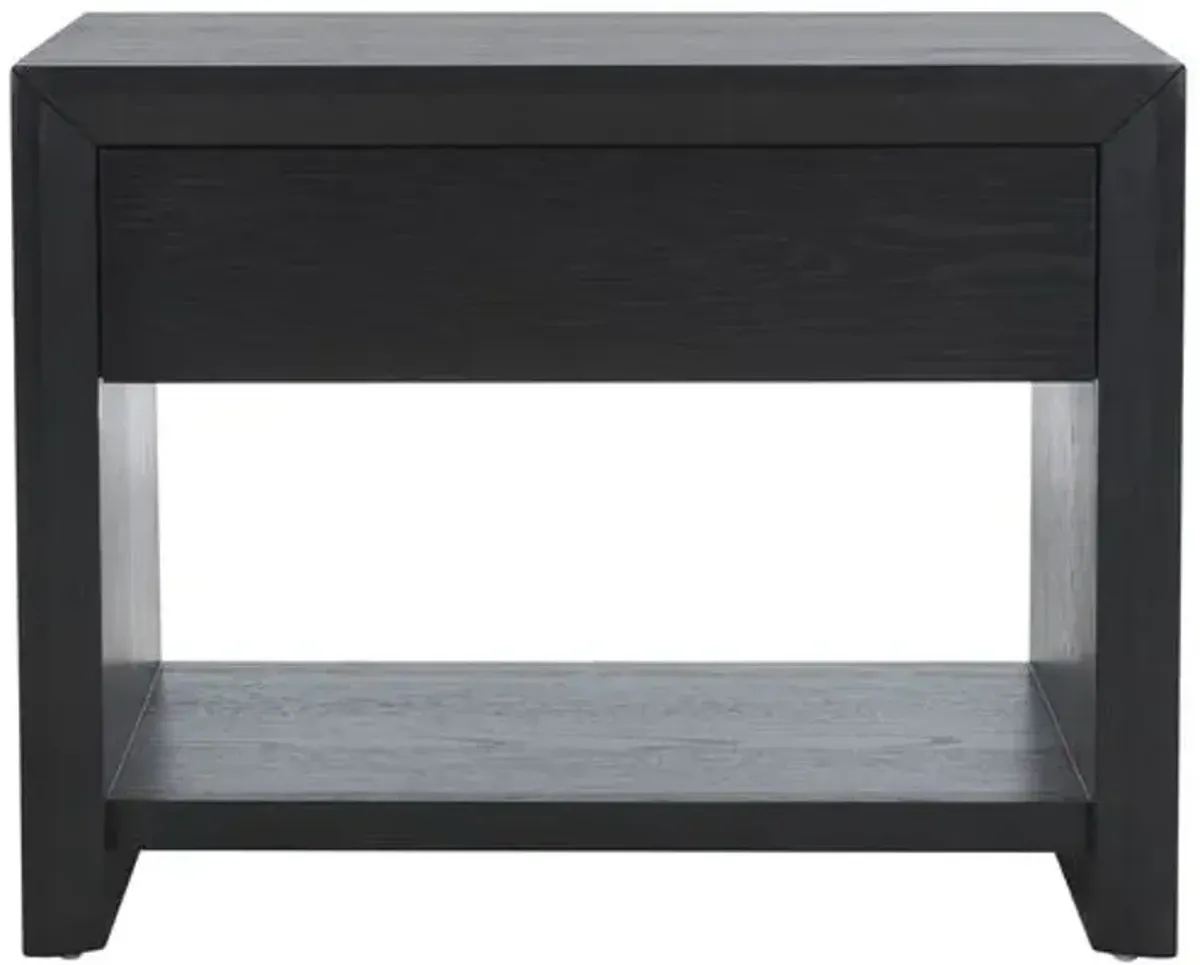 Darnell 1 Drawer Nightstand - Black