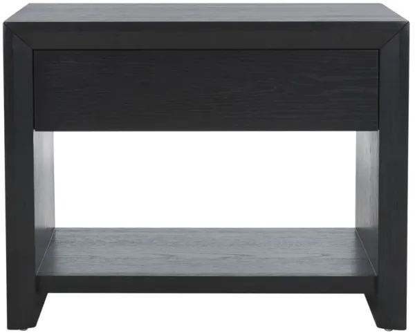 Darnell 1-Drawer Nightstand, Black