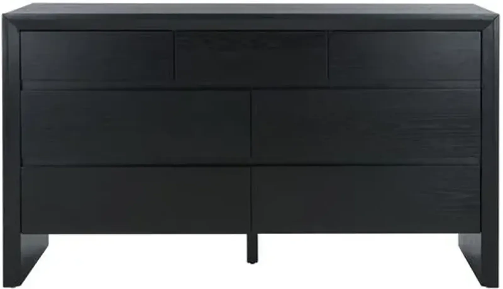 Darnell 7-Drawer Wood Dresser - Black