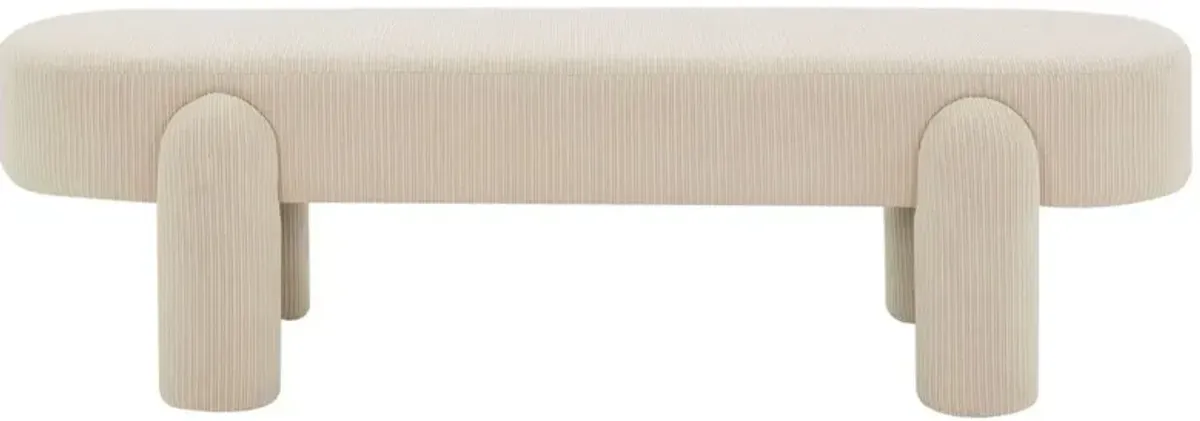 Cambria Corduroy Velvet Accent Bench