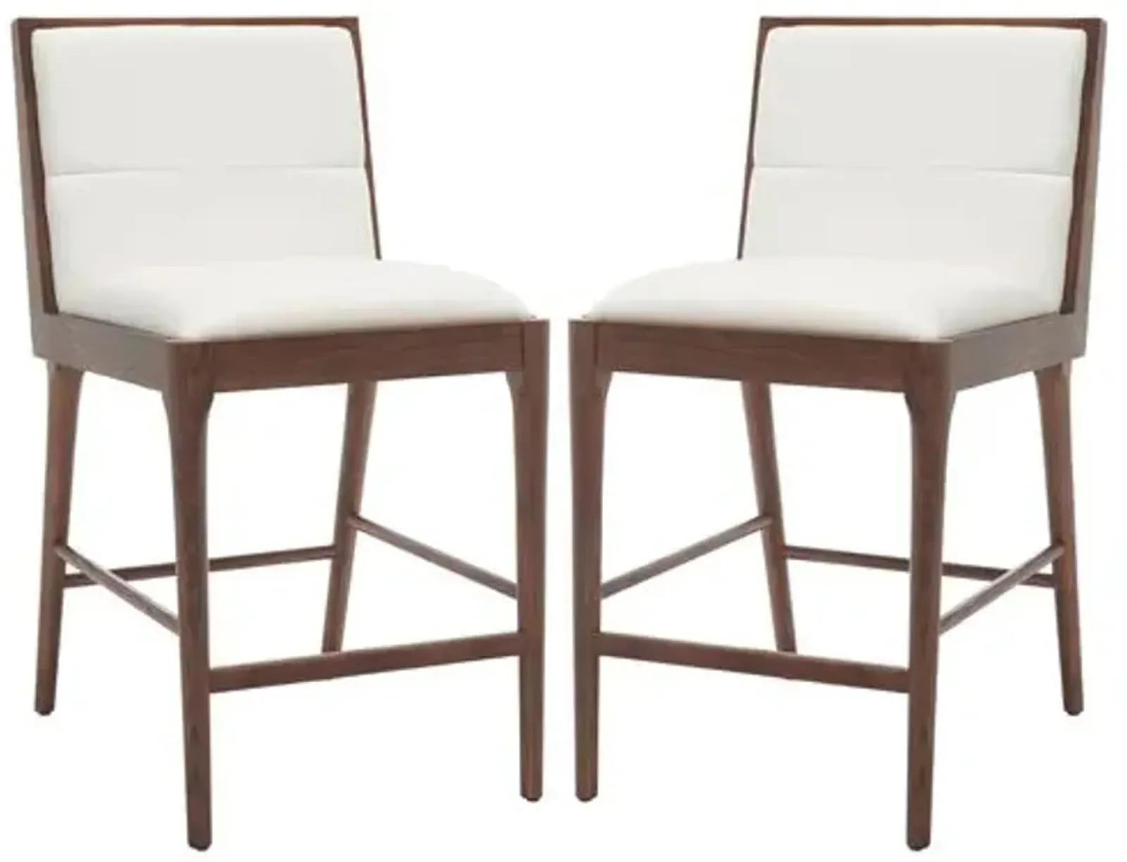 Set of 2 Jessalyn Linen Counter Stools