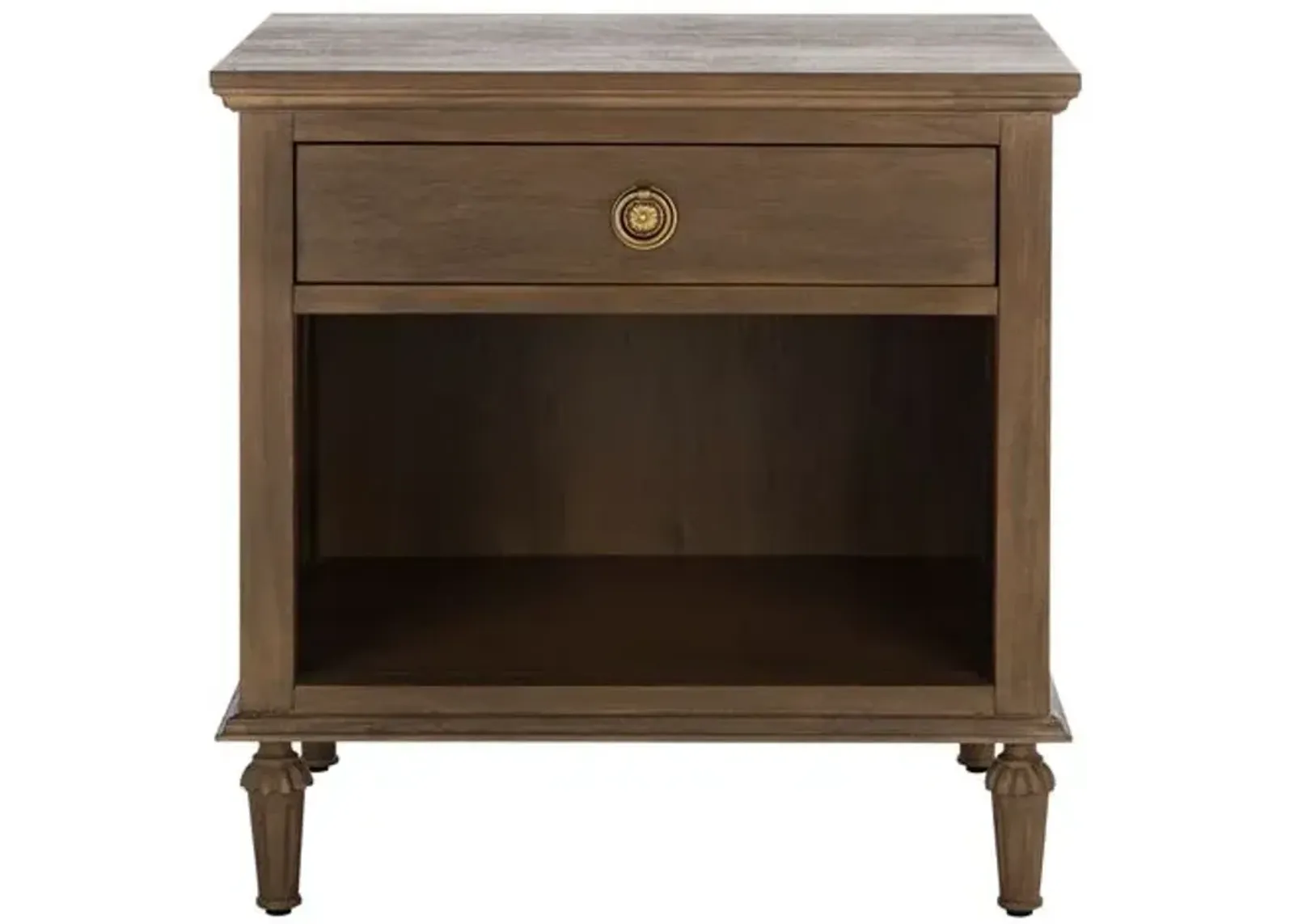 Perenna 1 Drawer Wood Nightstand