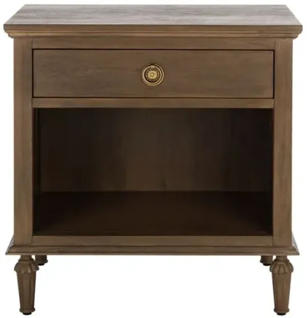 Perenna 1-Drawer Wood Nightstand