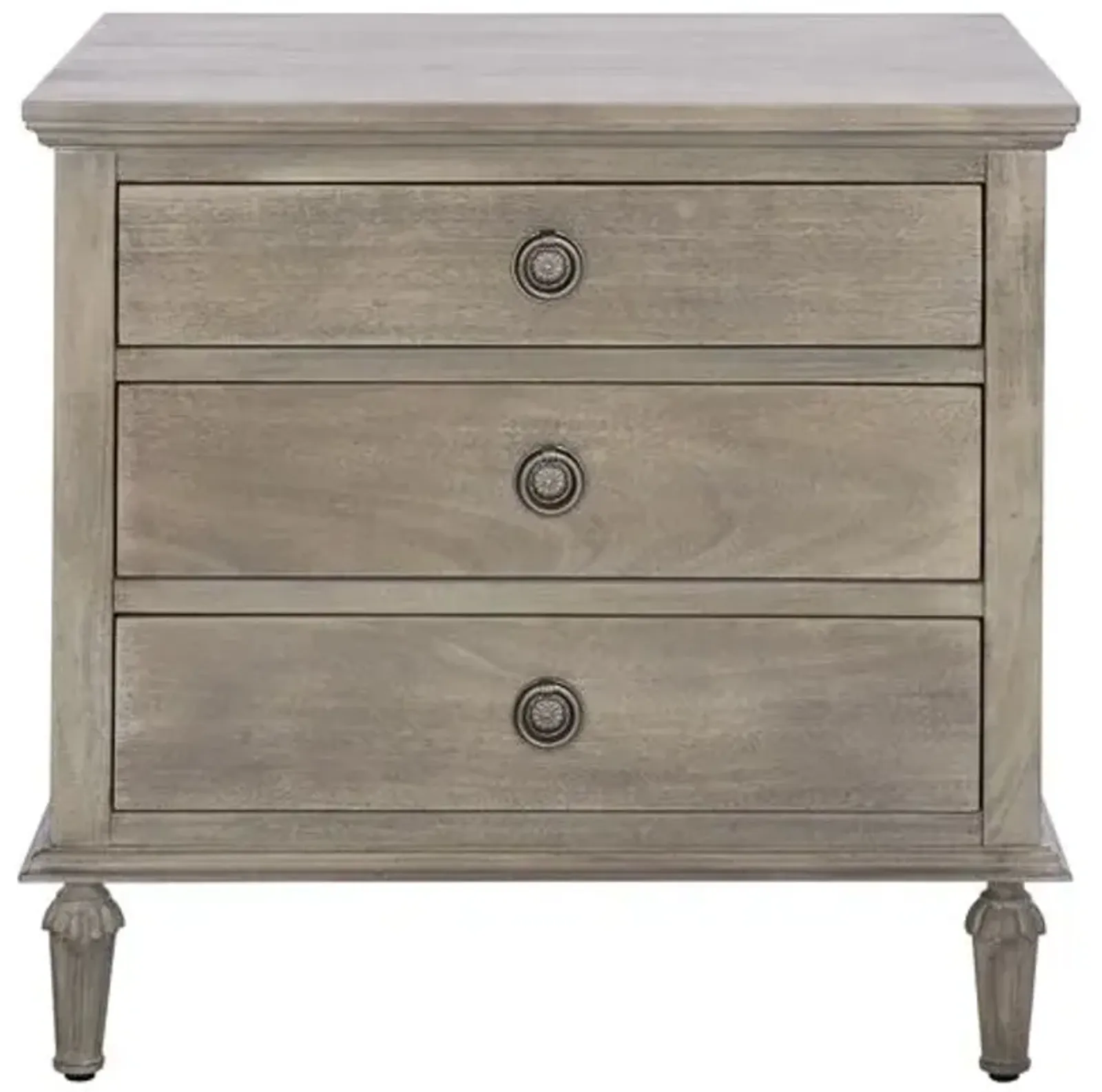 Perenna 3-Drawer Wood Nightstand