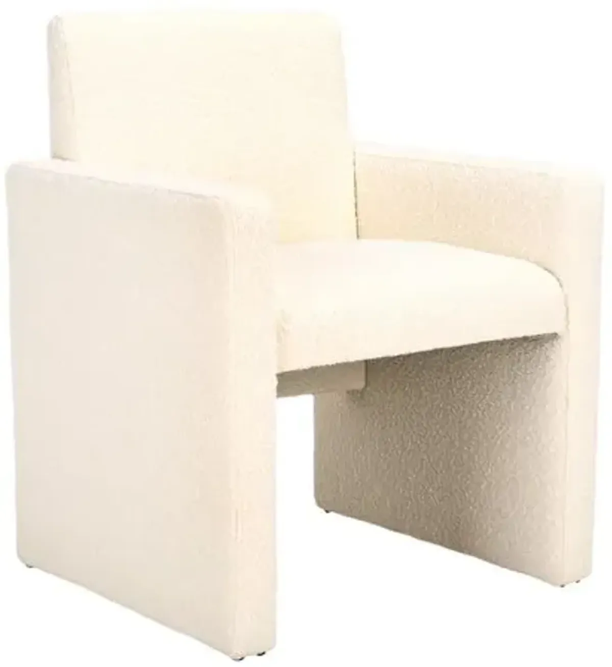 Winona Boucle Dining Chair - Ivory