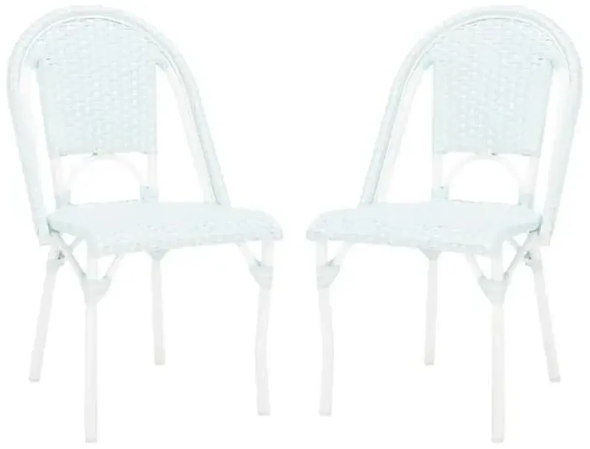 Set of 2 Marcellus Outdoor Side Chairs - Blue