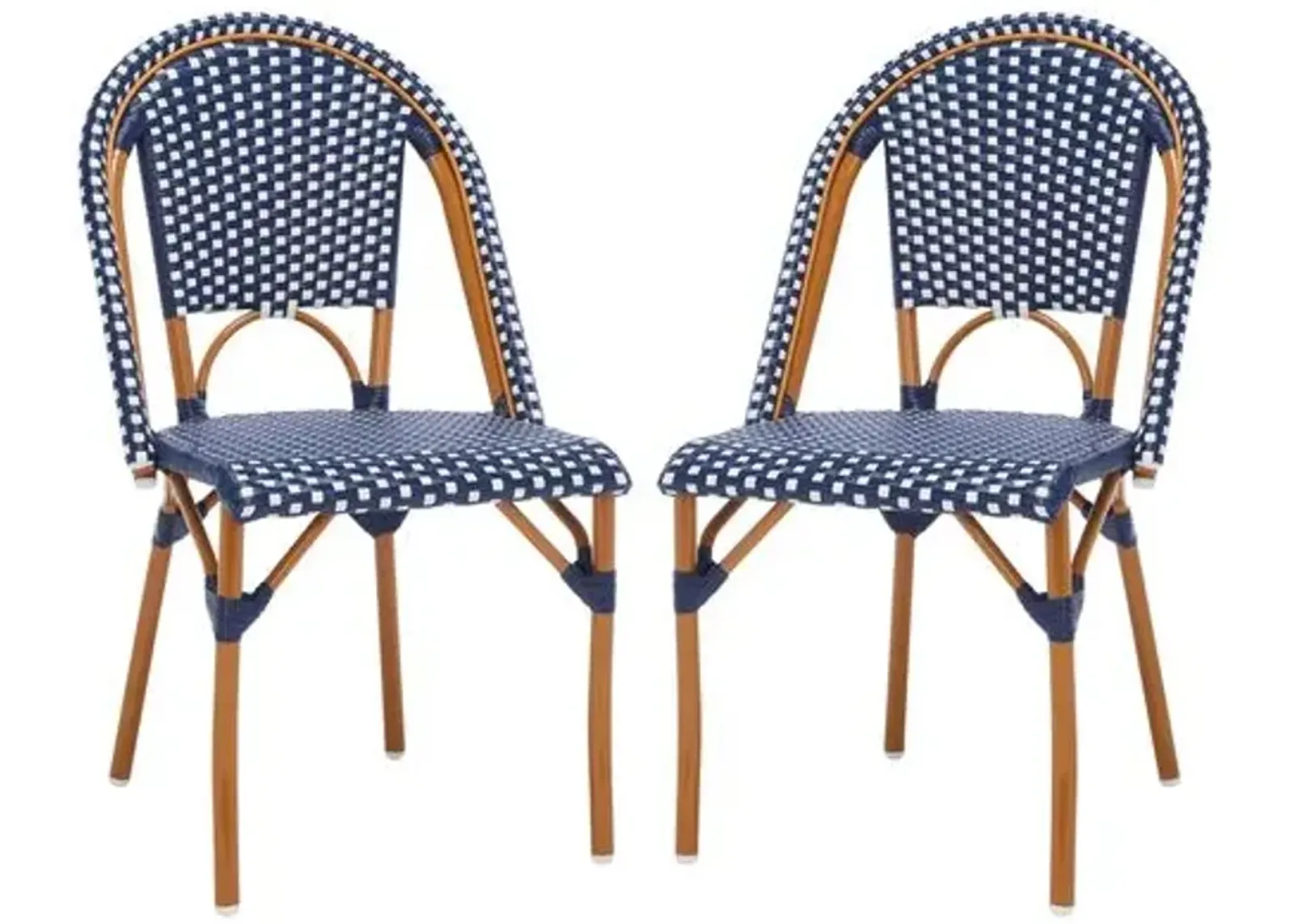 Set of 2 Marcellus Outdoor Side Chairs - Blue