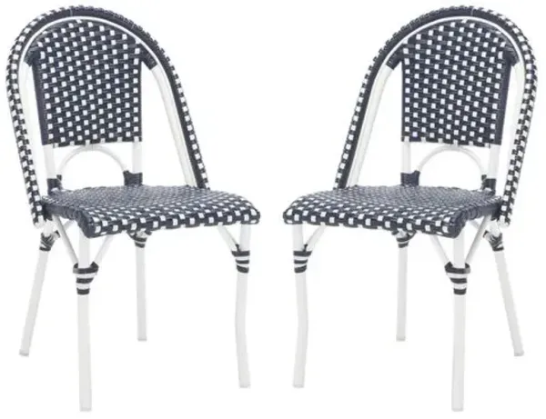 Set of 2 Marcellus Outdoor Side Chairs - Blue
