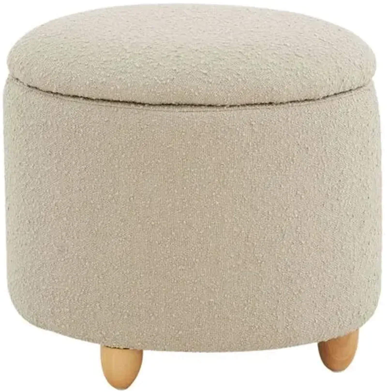 Zaria Storage Ottoman - Boucle - Brown