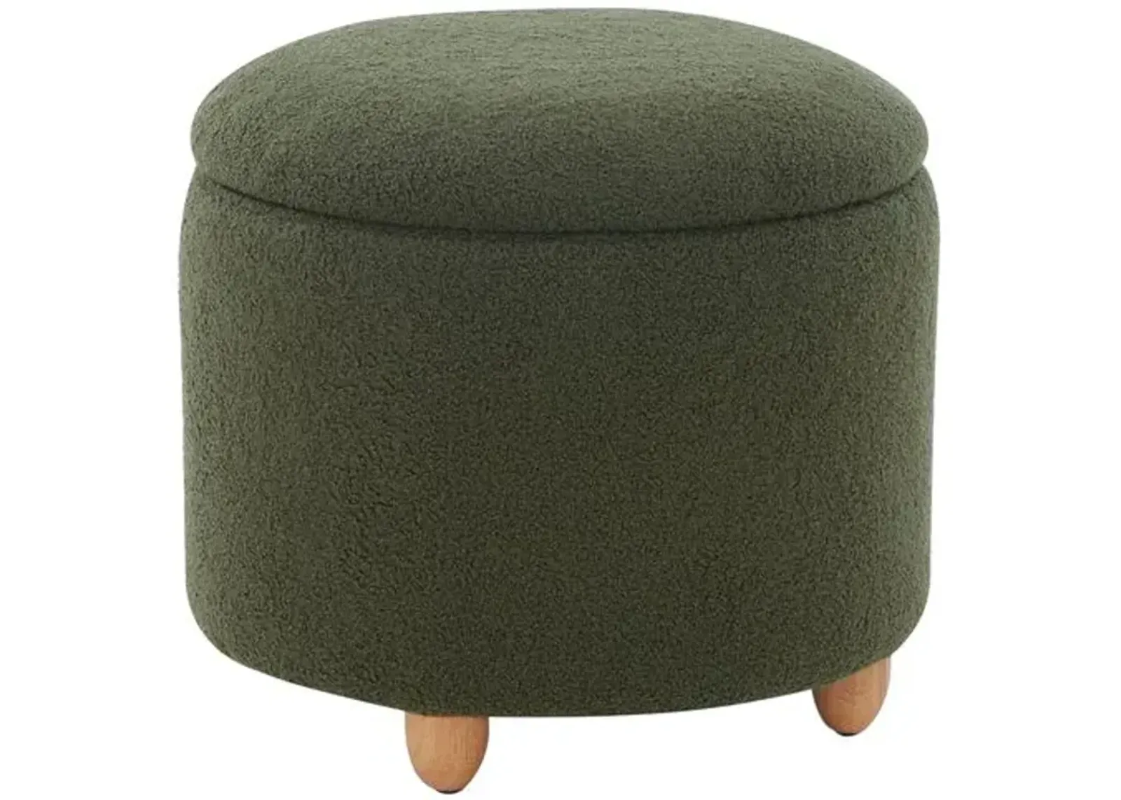 Zaria Storage Ottoman - Green