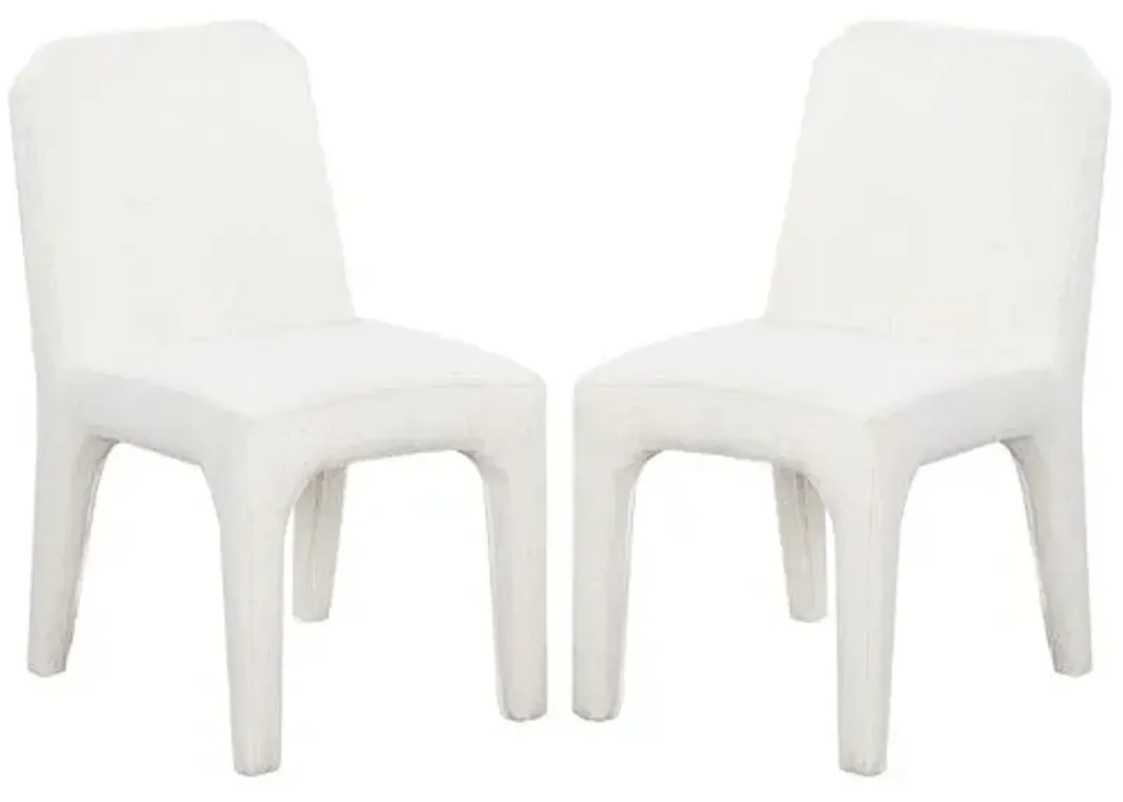 Alani Boucle Dining Chair - White