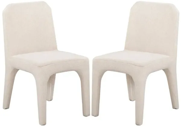 S/2 Alani Boucle Dining Chairs