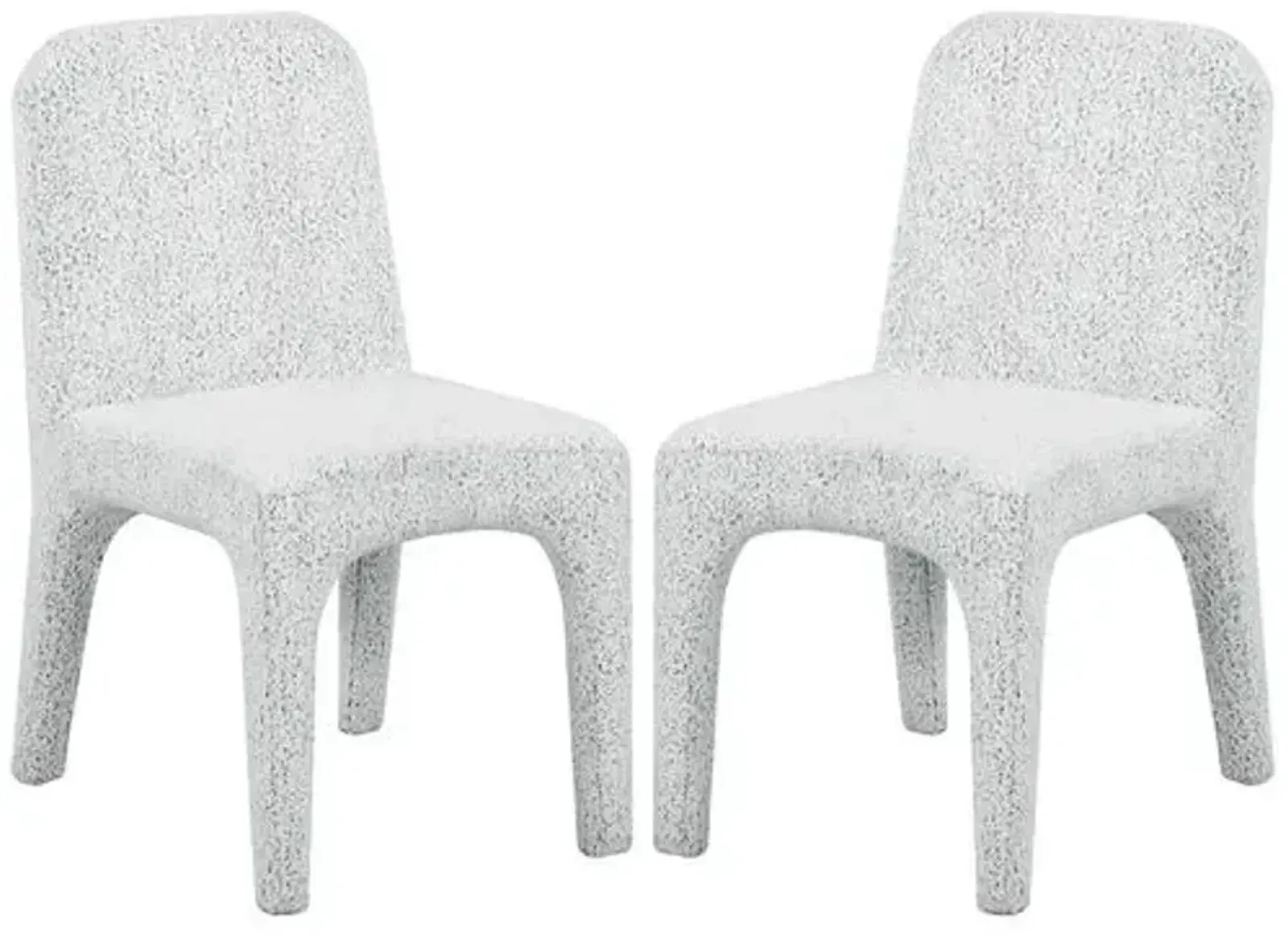 Set of 2 Alani Boucle Dining Chairs - Multi