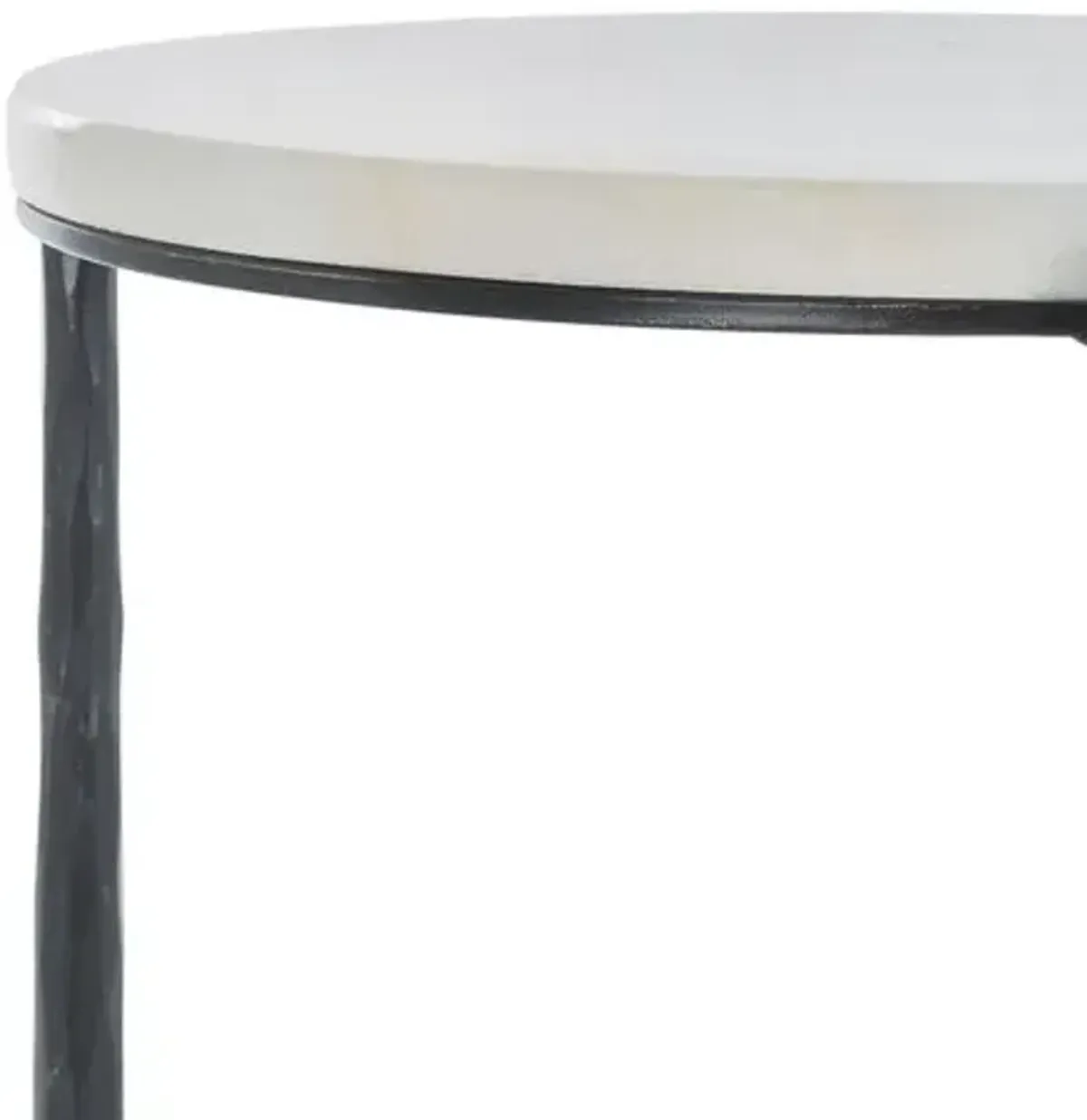 Greyson Marble Top Drink Table - Black/White - Multi