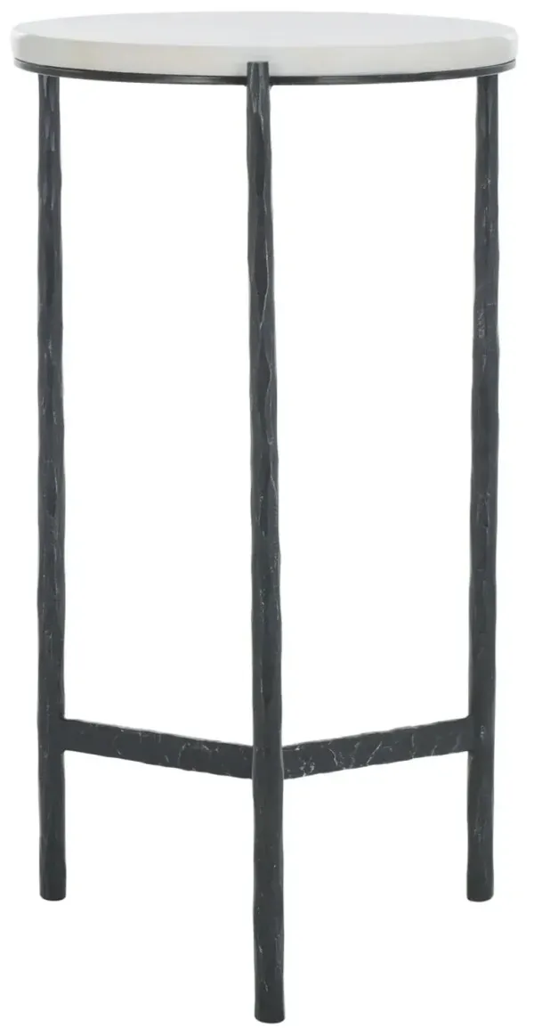 Greyson Marble Top Drink Table - Black/White - Multi