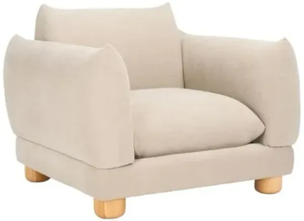 Honora Accent Chair - Beige, Comfortable, Durable