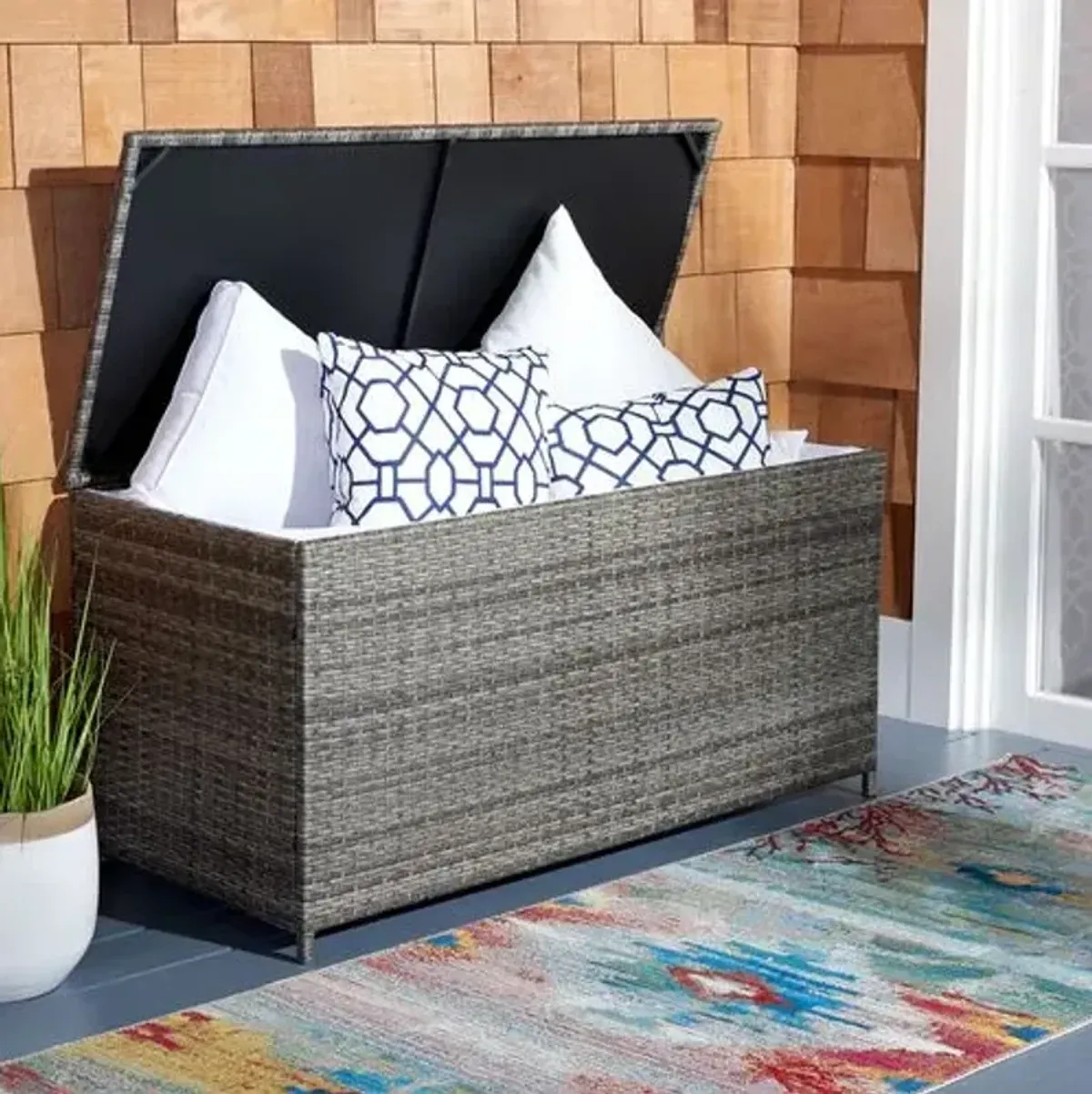 Nikla Outdoor Cushion Box - Gray