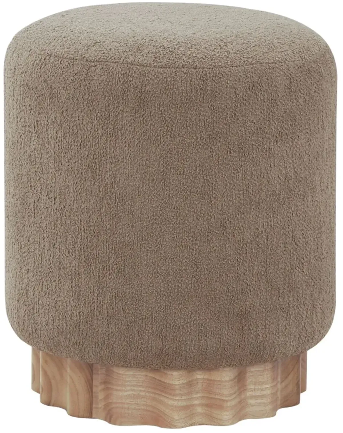 Minuetta Round Boucle Ottoman
