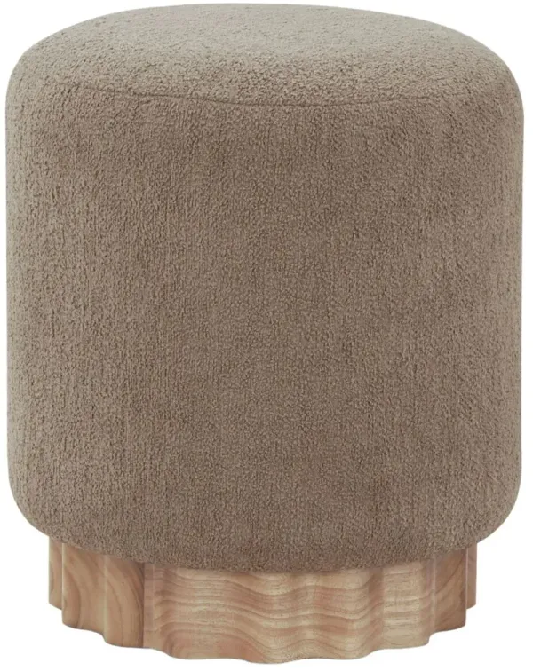Minuetta Round Boucle Ottoman