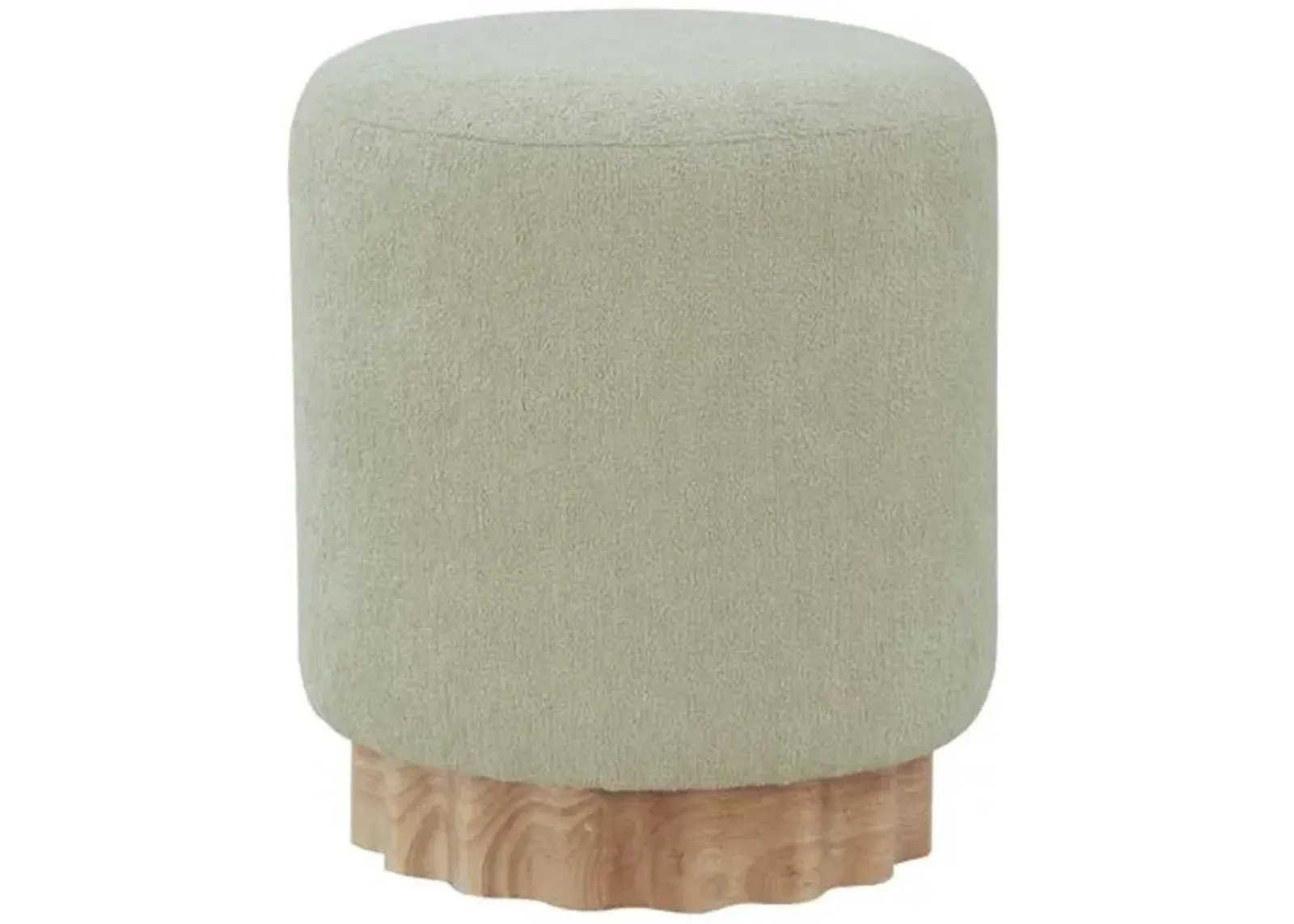 Minuetta Round Boucle Ottoman - Multi