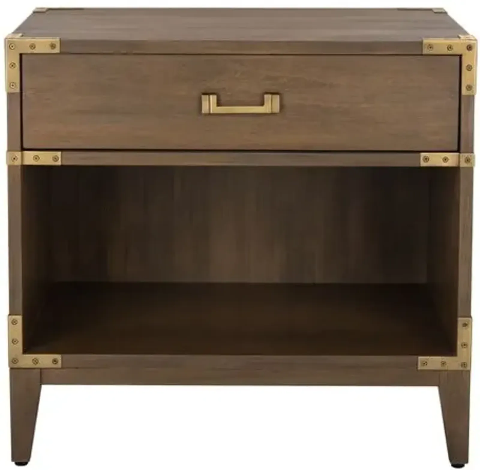 Nirel 1-Drawer Wood Nightstand - Brown