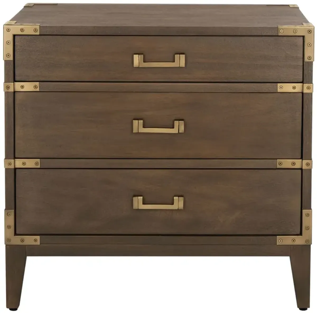 Nirel 3-Drawer Wood Nightstand