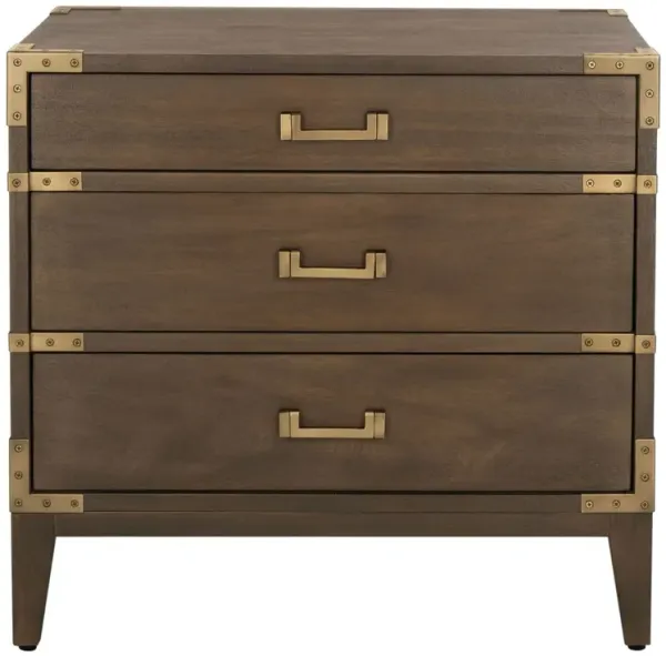 Nirel 3-Drawer Wood Nightstand