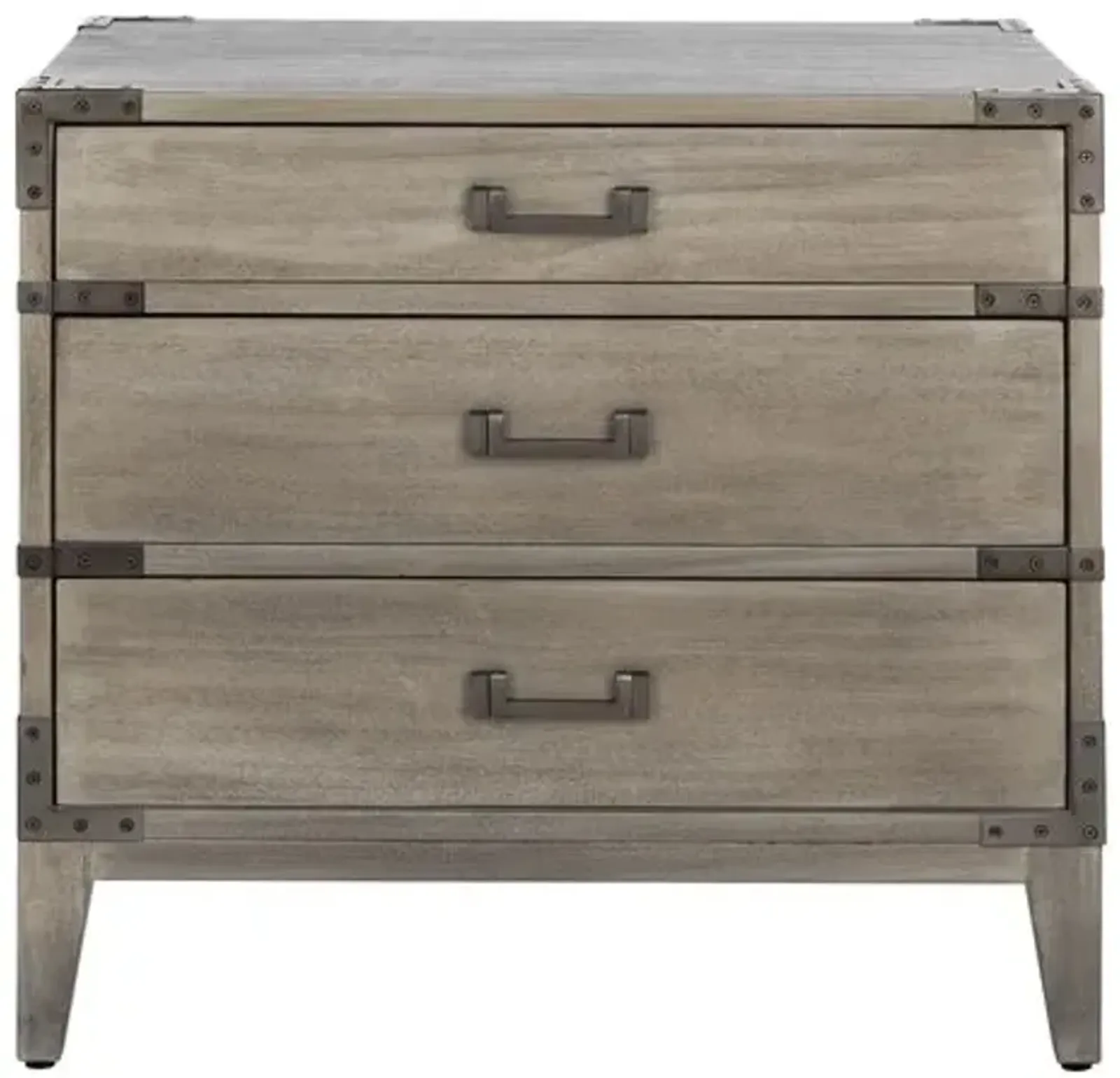 Nirel 3-Drawer Wood Nightstand