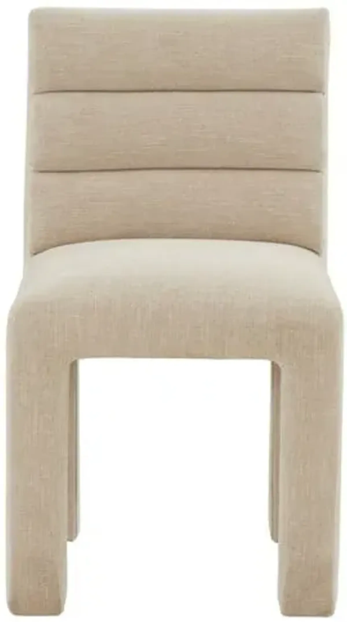 Maelis Tufted Dining Side Chair - Linen - Beige