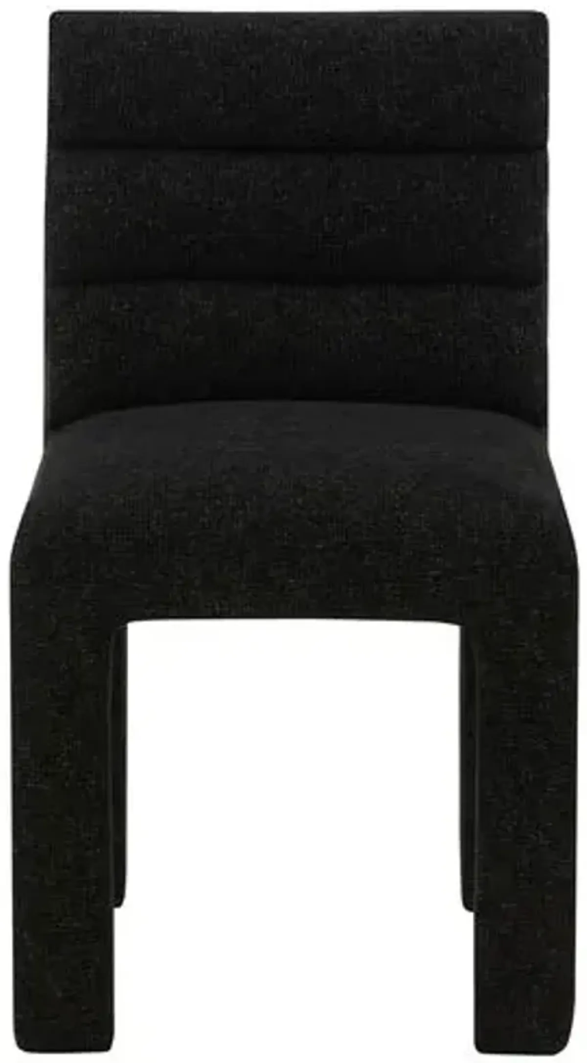 Maelis Tufted Dining Chair - Chenille - Black