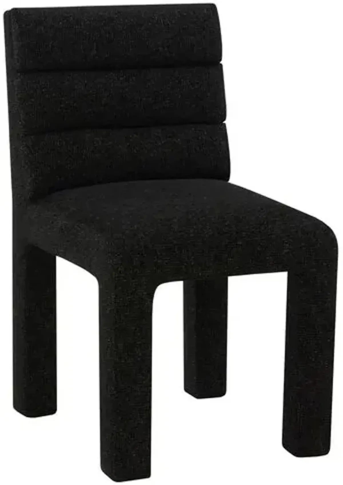 Maelis Tufted Dining Chair - Chenille - Black