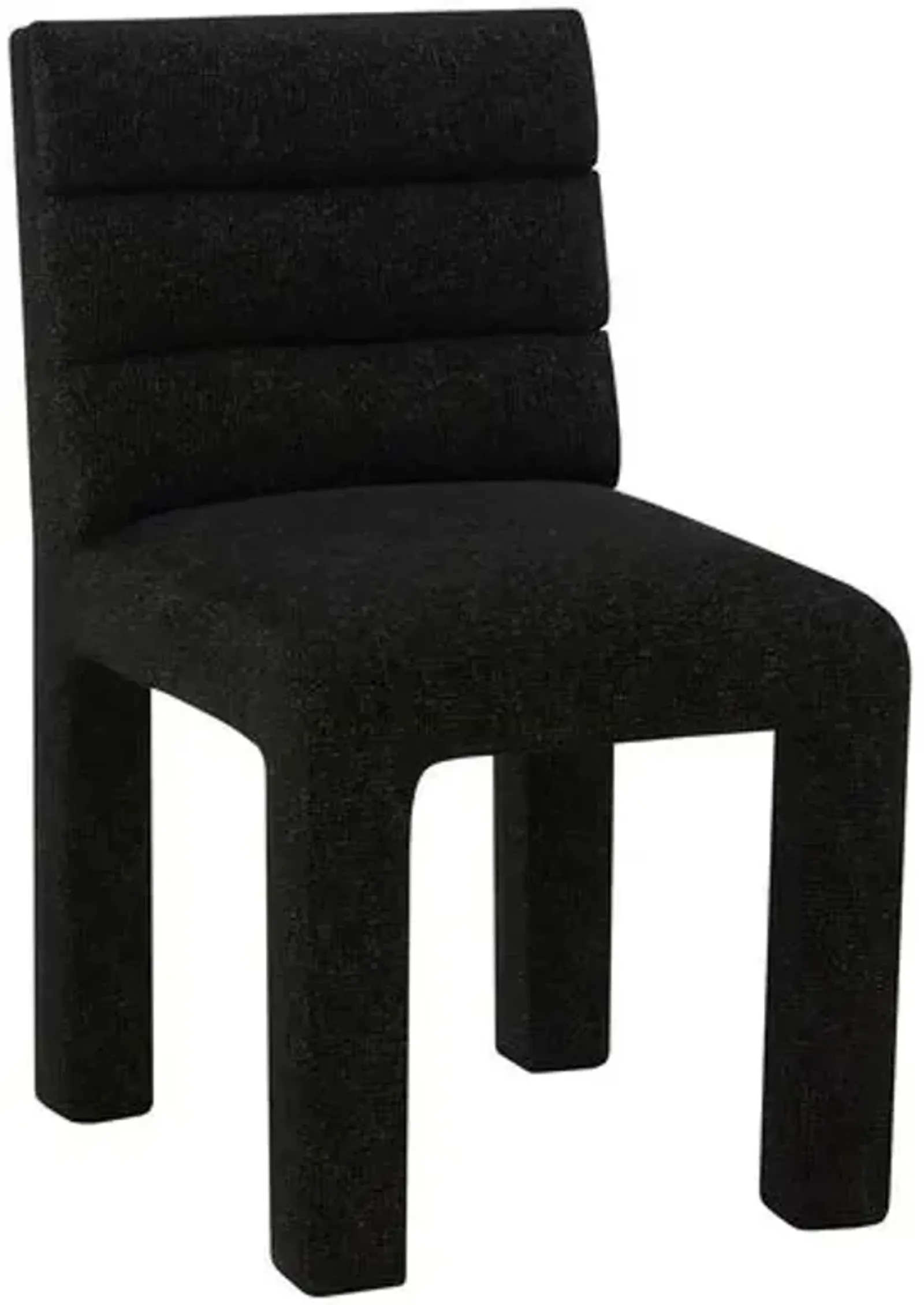 Maelis Tufted Dining Chair - Chenille - Black