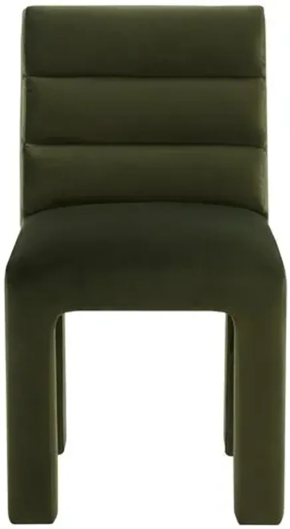 Maelis Tufted Dining Side Chair - Velvet - Green