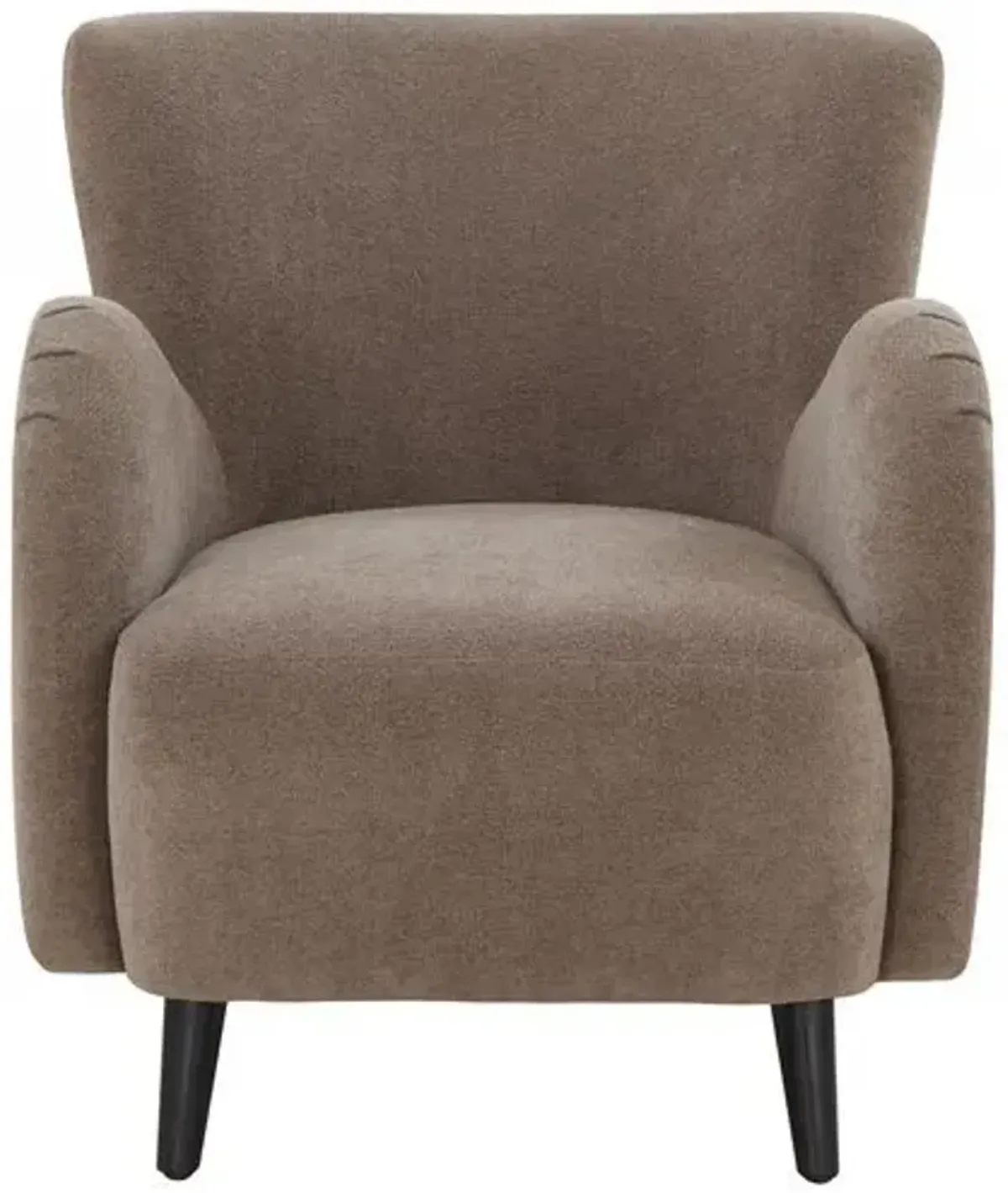 Primrose Modern Wingback Boucle Chair - Brown