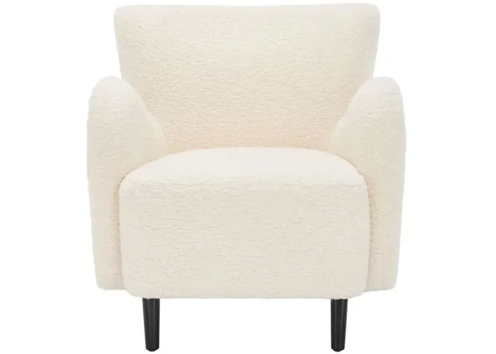 Primrose Modern Wingback Chair - Ivory - Comfortable, Stylish