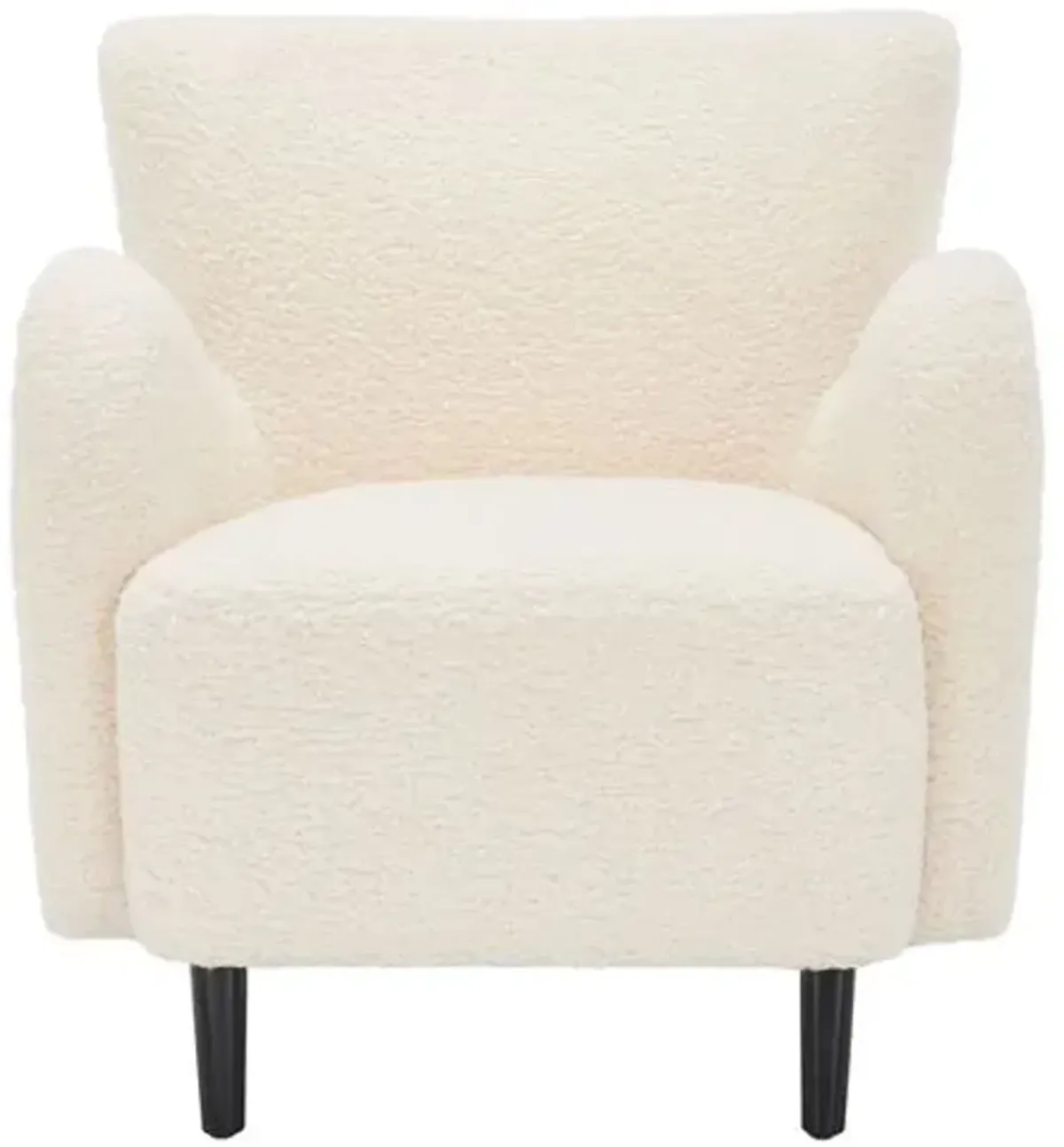 Primrose Modern Wingback Chair - Ivory - Comfortable, Stylish