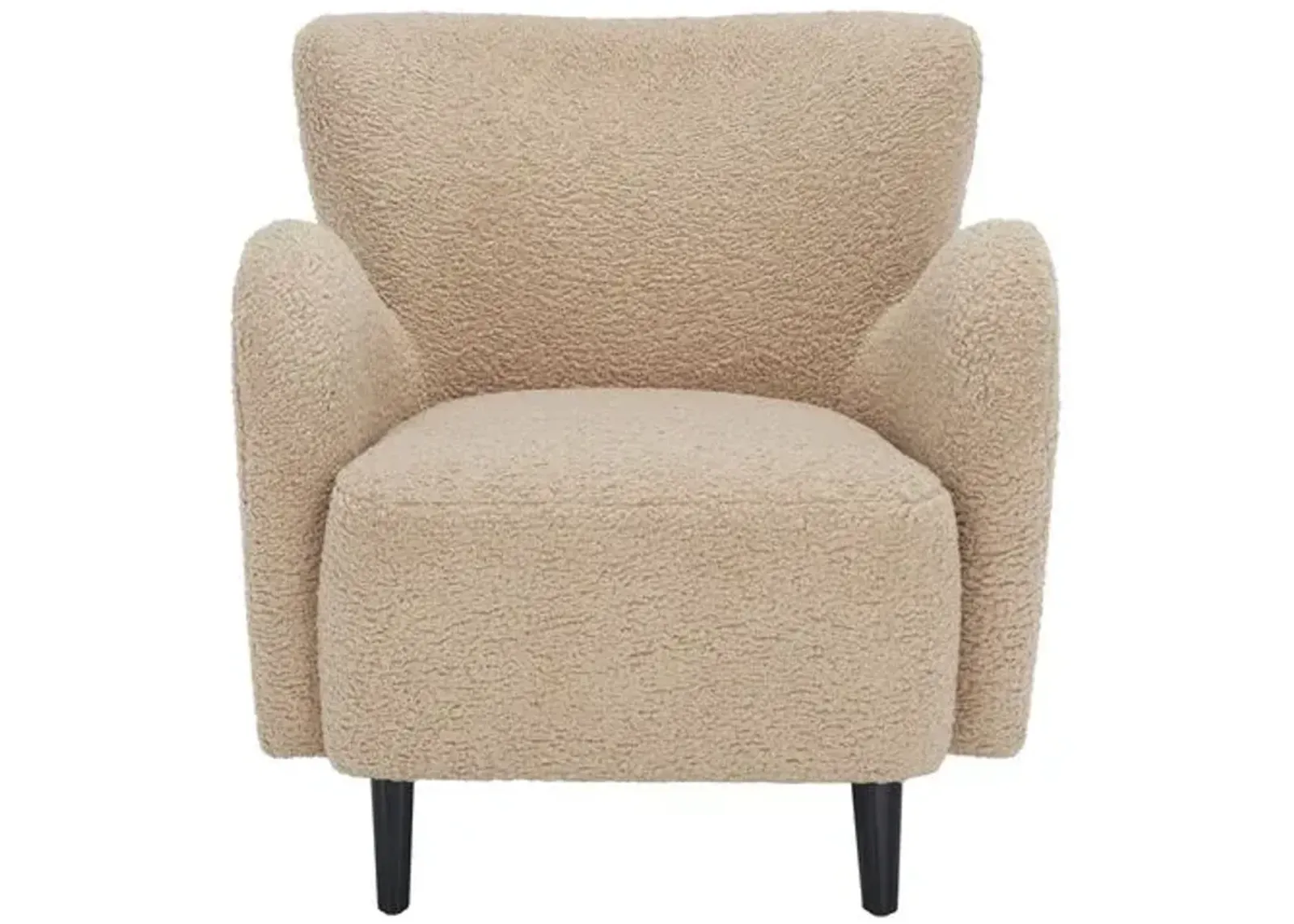 Primrose Modern Wingback Chair - Brown - Comfortable, Stylish