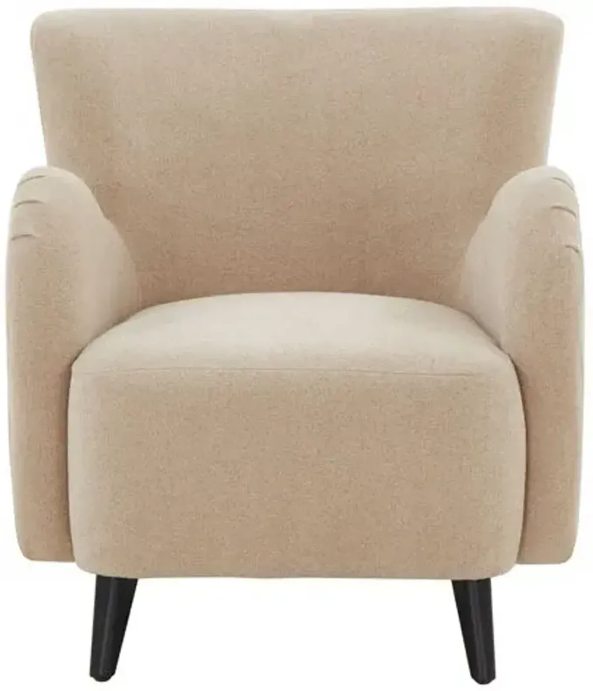 Primrose Modern Wingback Boucle Chair - Brown