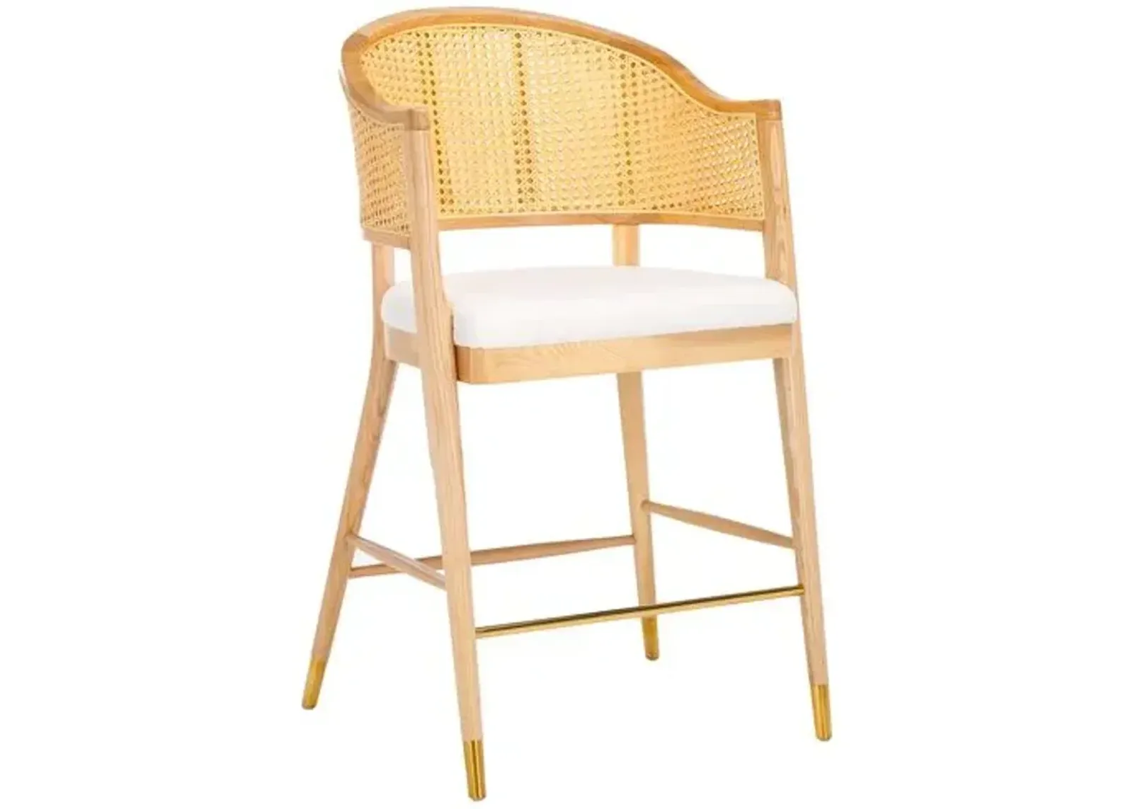 Ilaria Rattan Barstool - Brown